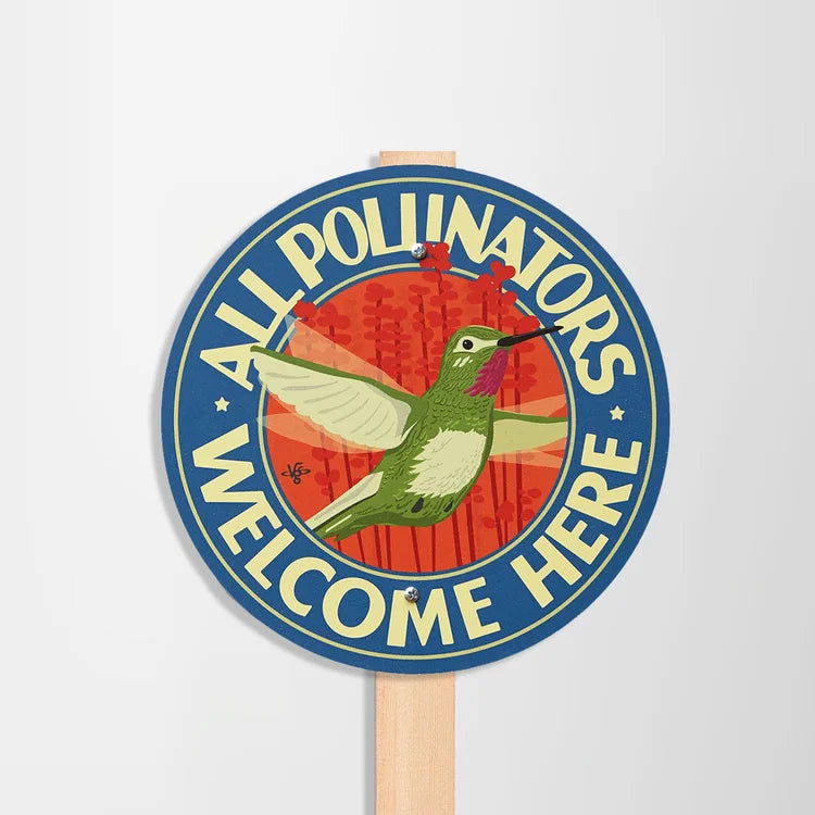 Garden Sign | All Pollinators Welcome