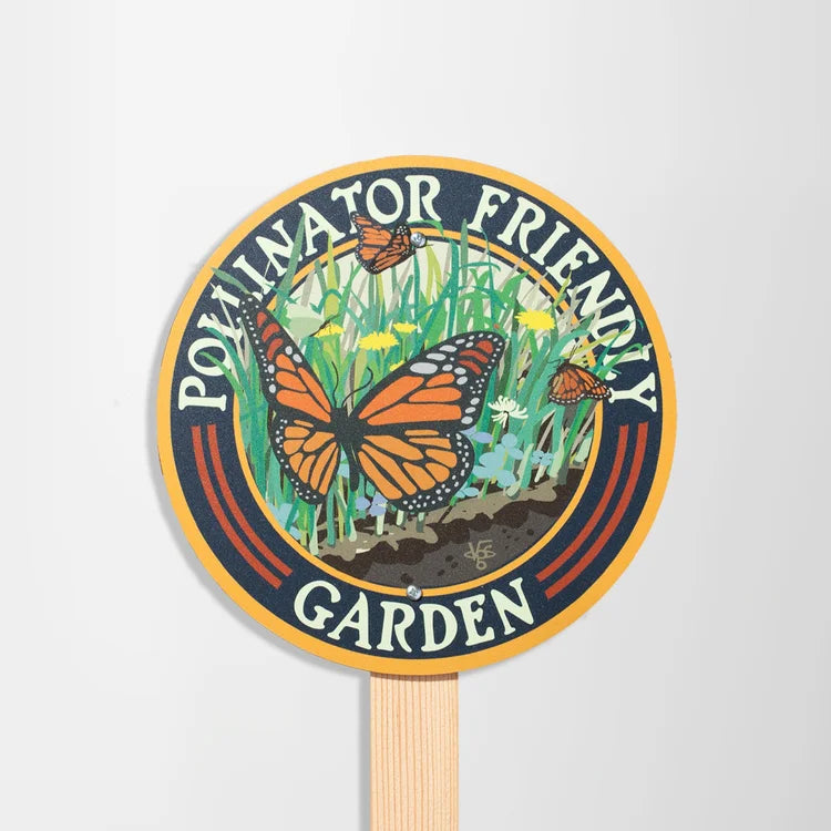 Garden Sign | Pollinator Friendly Monarch